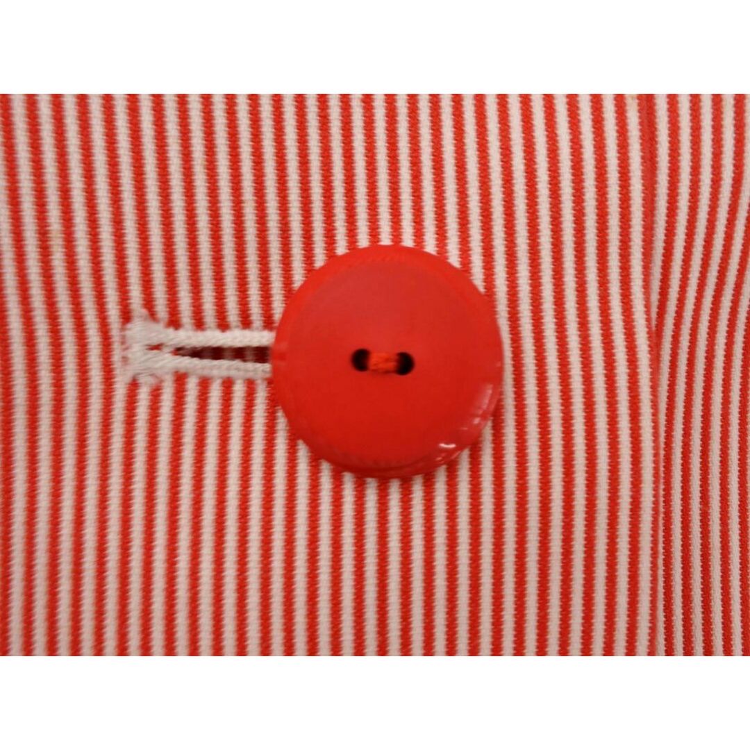 Saint Laurent(サンローラン)のYVES SAINT LAURENT イヴサンローラン ストライプ フロントボタン タイト スカート size36/赤 ■■ レディース レディースのスカート(ロングスカート)の商品写真