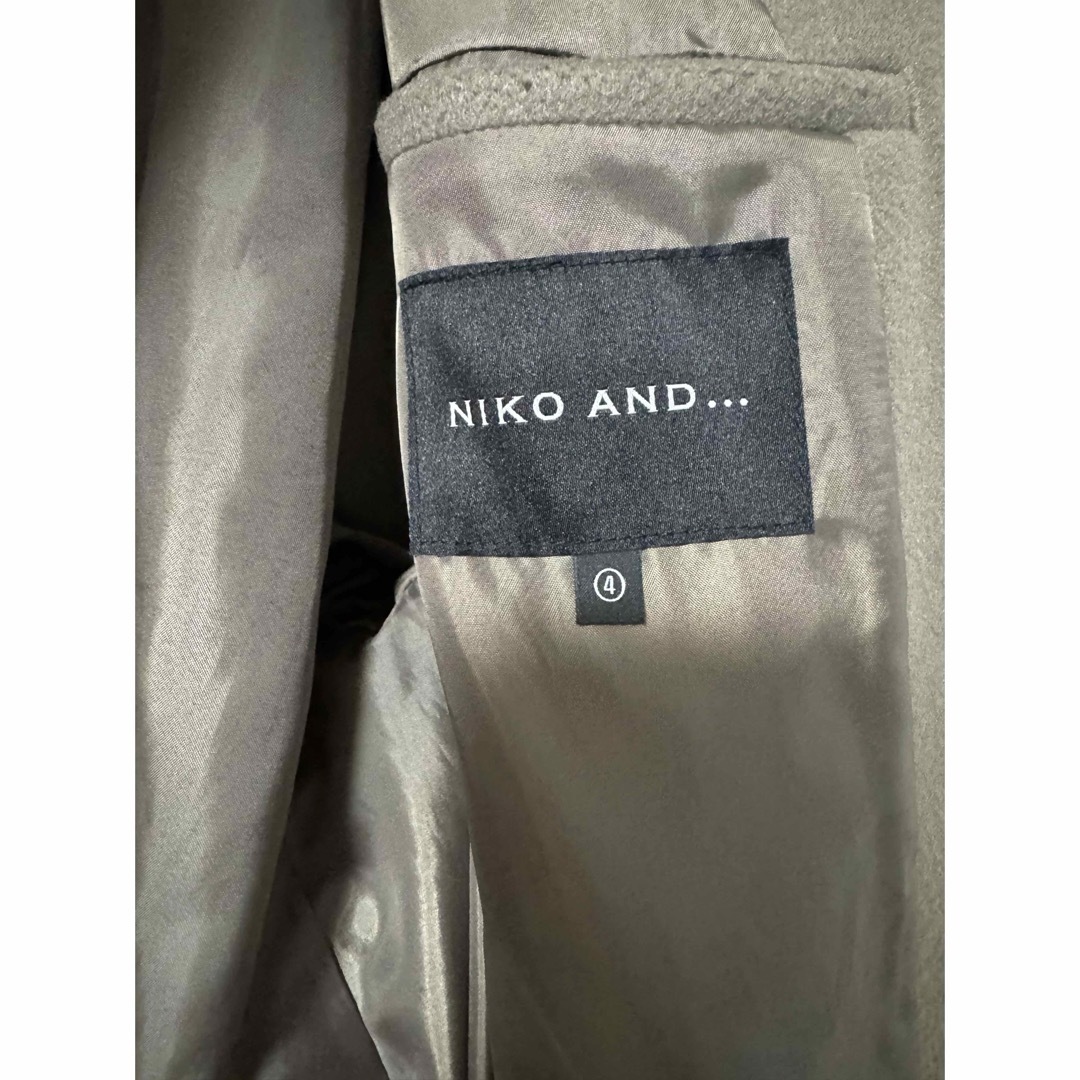 niko and...(ニコアンド)のNIKO AND… ロングコート　ベージュ レディースのジャケット/アウター(ロングコート)の商品写真