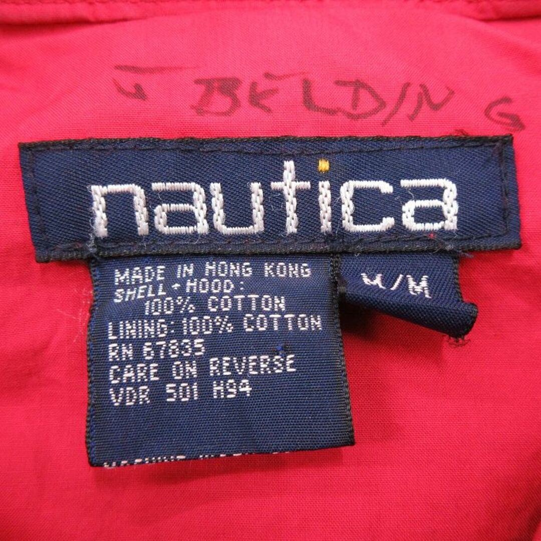 NAUTICA(ノーティカ)のXL★古着 ノーティカ NAUTICA 長袖 ブランド ジャケット パーカー メンズ 90年代 90s ロング丈 コットン ラグラン 紺 ネイビー 23mar06 中古 アウター ジャンパー ブルゾン メンズのジャケット/アウター(ダッフルコート)の商品写真