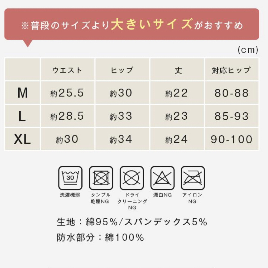 サニタリーショーツ　2枚 レディースの下着/アンダーウェア(ショーツ)の商品写真