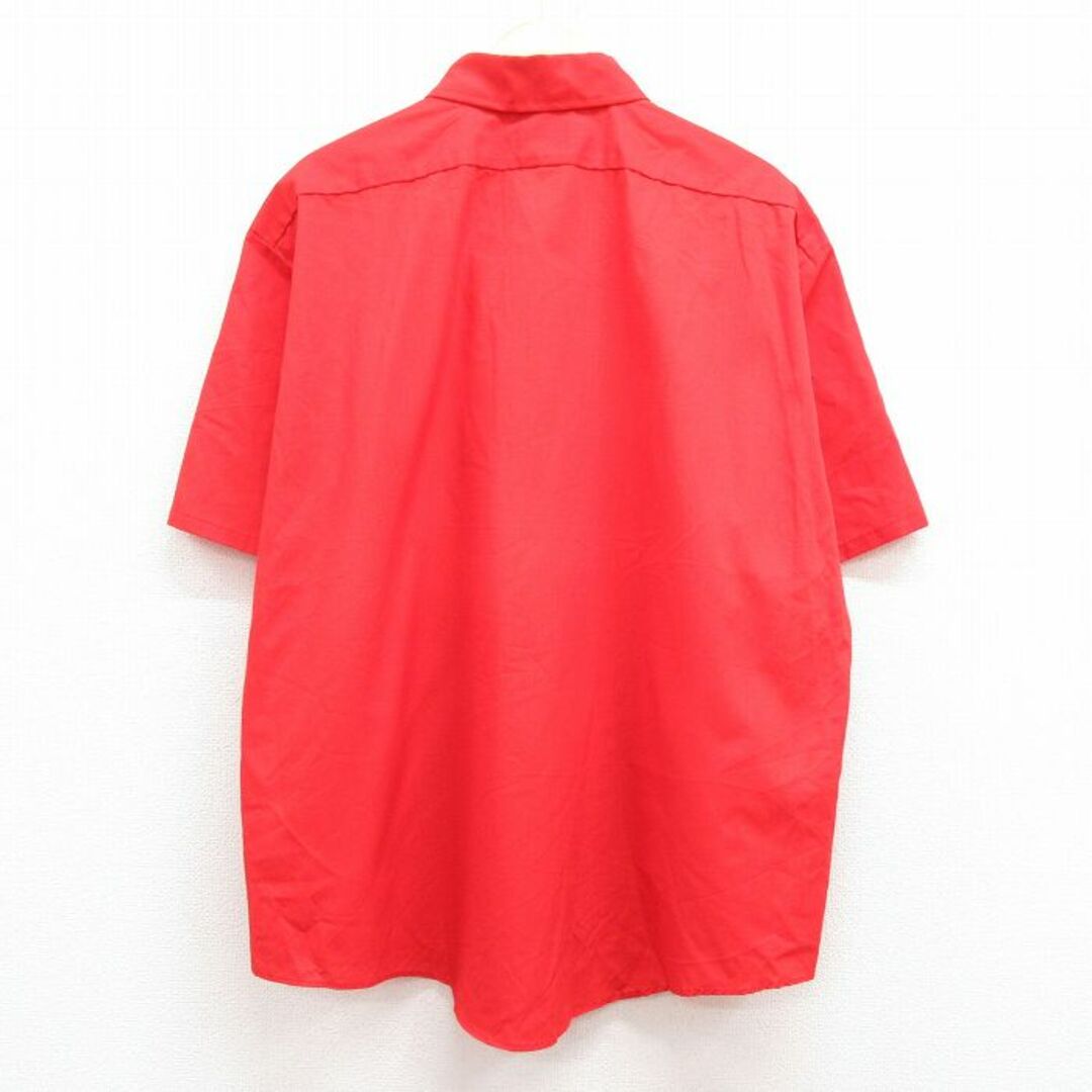RED KAP(レッドキャップ)のXL★古着 レッドキャップ 半袖 ワーク シャツ メンズ 80年代 80s 大きいサイズ ロング丈 USA製 赤他 レッド 23mar31 中古 トップス メンズのトップス(シャツ)の商品写真