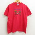 L★古着 半袖 ビンテージ Tシャツ メンズ 90年代 90s 車 ヤシの木 …