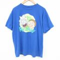 XL★古着 半袖 Tシャツ メンズ アニメ リックアンドモーティ コットン ク…