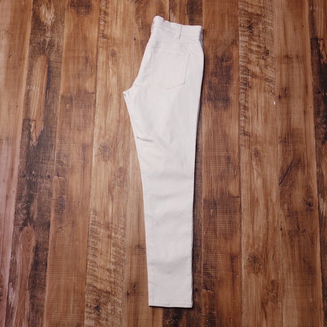 chocol raffine robe(ショコラフィネローブ)のLサイズ ストレッチジーンズ レディース デニム パンツ アイボリー KP9 レディースのパンツ(デニム/ジーンズ)の商品写真