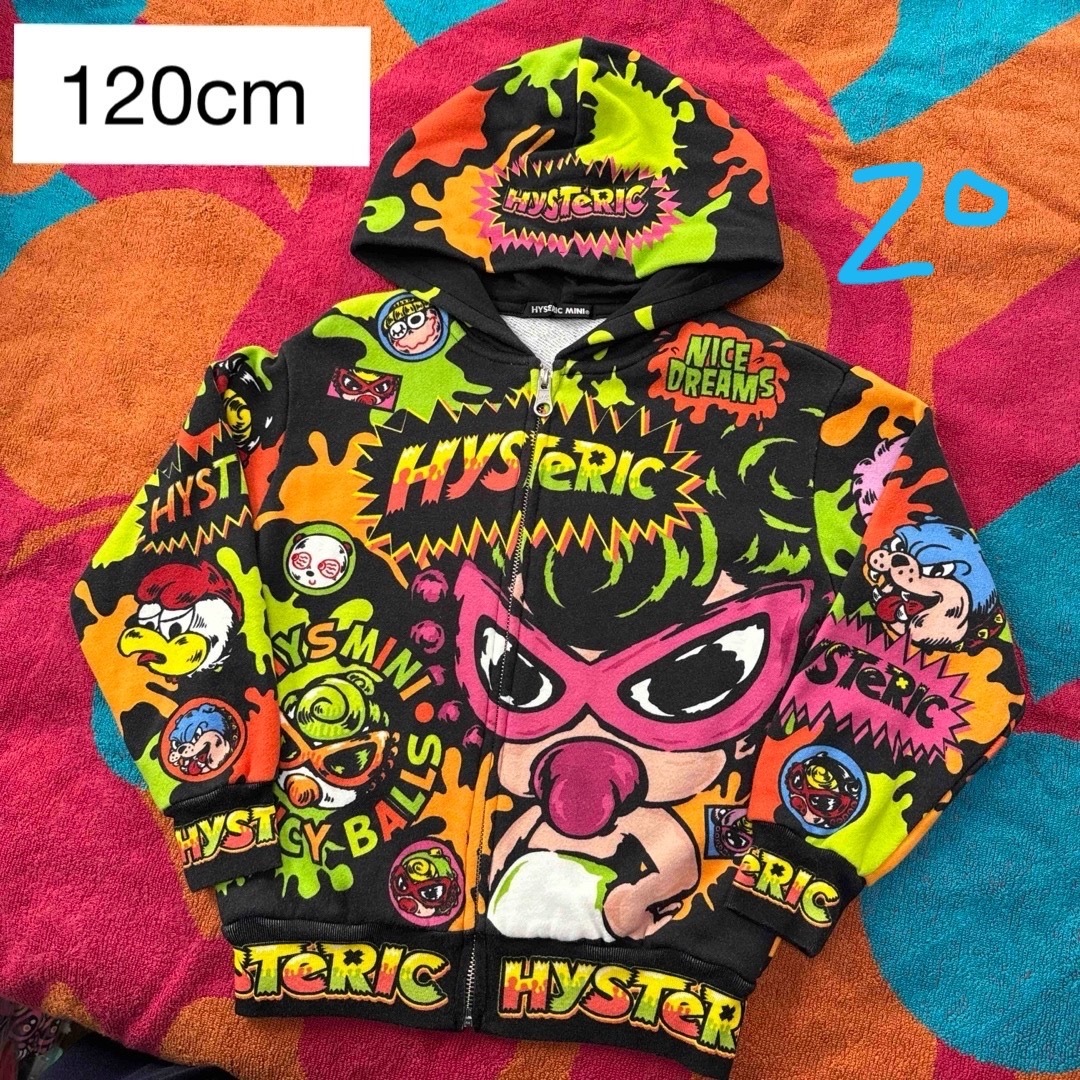 HYSTERIC MINI(ヒステリックミニ)のヒスミニ パーカー 120cm キッズ/ベビー/マタニティのキッズ服女の子用(90cm~)(ジャケット/上着)の商品写真