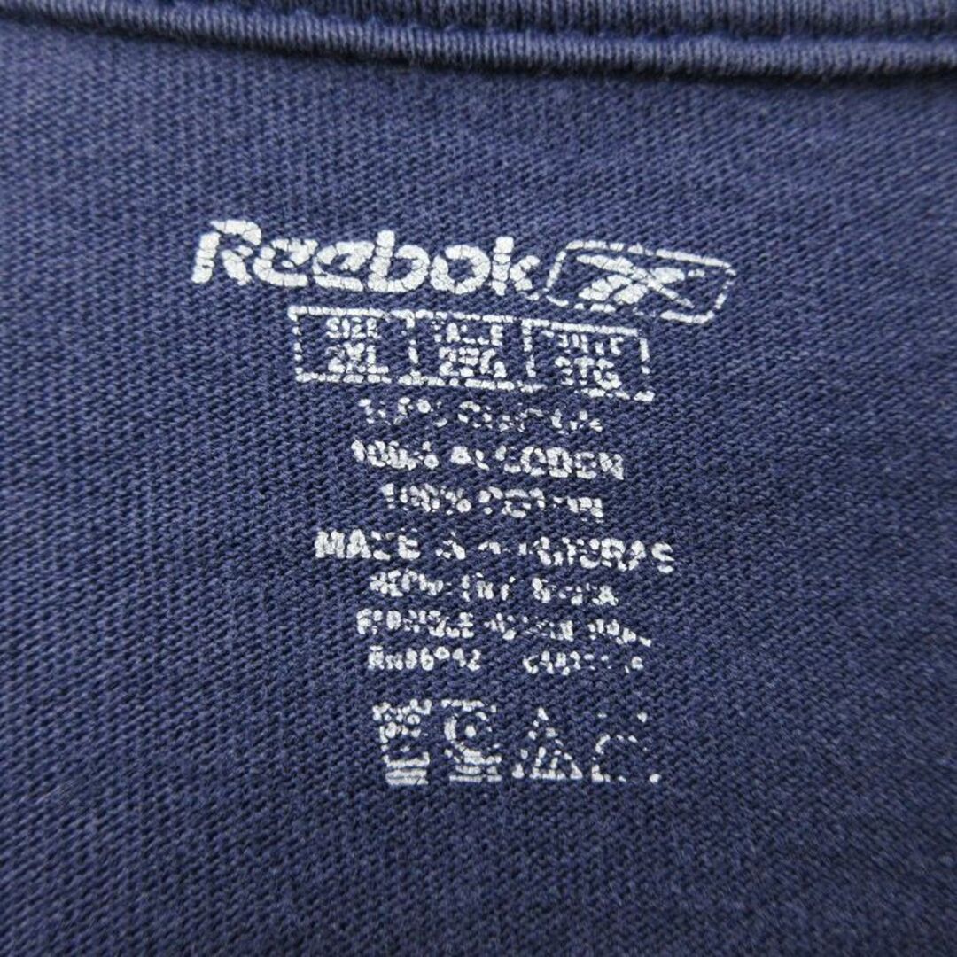 Reebok(リーボック)のXL★古着 リーボック REEBOK 長袖 Tシャツ メンズ NHL バッファローセイバーズ 大きいサイズ コットン クルーネック 紺 ネイビー アイスホッケー 23mar01 中古 メンズのトップス(Tシャツ/カットソー(半袖/袖なし))の商品写真