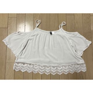 エイチアンドエム(H&M)のh&m チュニック キャミソール ホワイト 夏服(キャミソール)