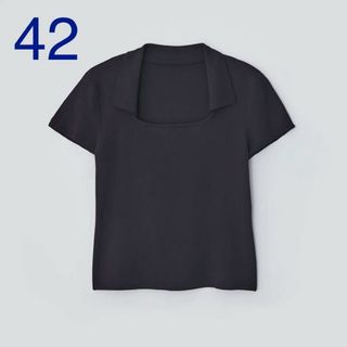 フォクシー(FOXEY)のFOXEY 42 濃紺 NOTTING HILL TOP(ニット/セーター)