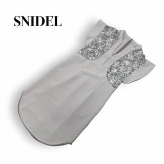 スナイデル(SNIDEL)のSNIDEL　レースドッキングワンピース　サイズ0(ミニワンピース)
