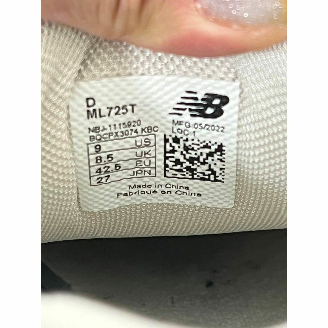 New Balance(ニューバランス)のNew Balance ML725T OFF WHITE 22FW-I 0319 メンズの靴/シューズ(スニーカー)の商品写真