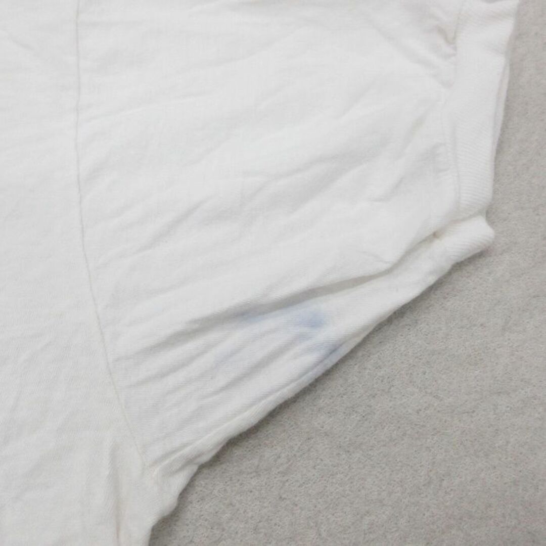 M★古着 半袖 ビンテージ Tシャツ メンズ 90年代 90s Xapg Pok コットン クルーネック 白 ホワイト 23mar17 中古 メンズのトップス(Tシャツ/カットソー(半袖/袖なし))の商品写真
