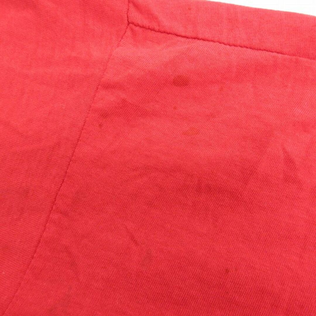 L★古着 半袖 ビンテージ Tシャツ メンズ 90年代 90s 消防署 シカゴ クルーネック 赤 レッド 23mar11 中古 メンズのトップス(Tシャツ/カットソー(半袖/袖なし))の商品写真