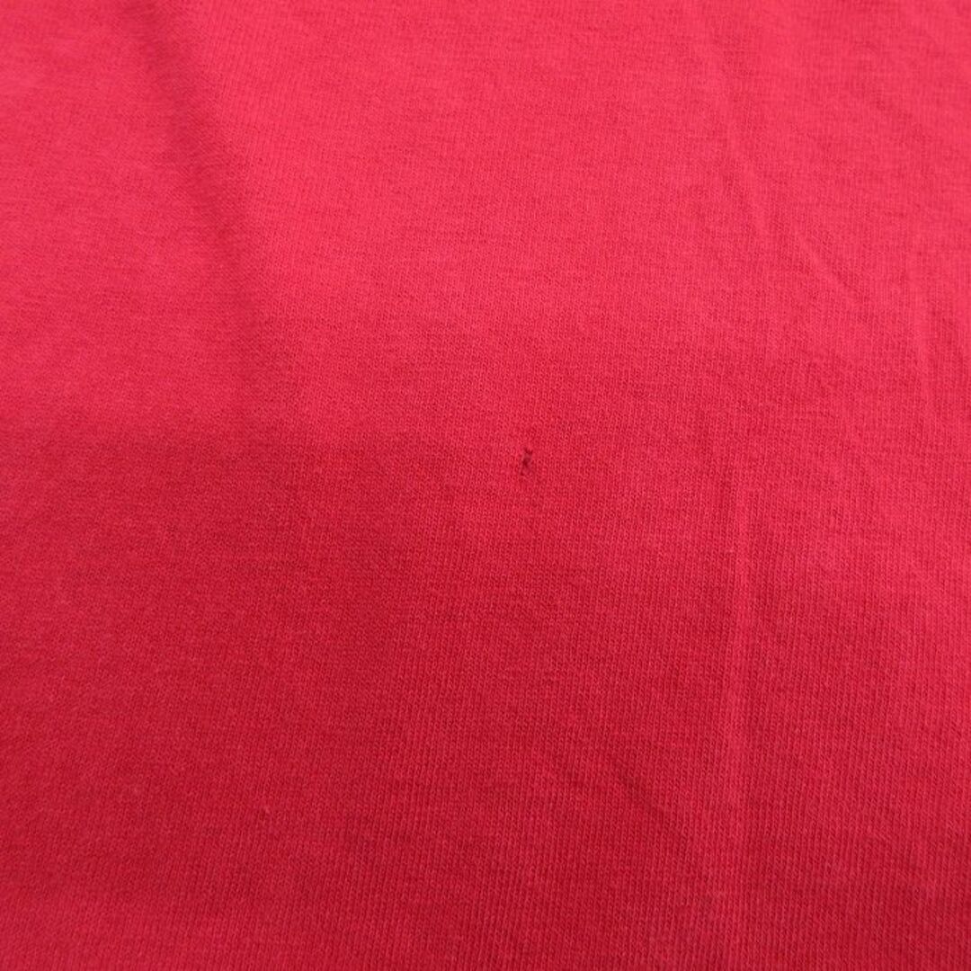 adidas(アディダス)のL★古着 アディダス adidas 半袖 ビンテージ Tシャツ メンズ 90年代 90s ワンポイントロゴ コットン クルーネック USA製 赤 レッド 23mar14 中古 メンズのトップス(Tシャツ/カットソー(半袖/袖なし))の商品写真