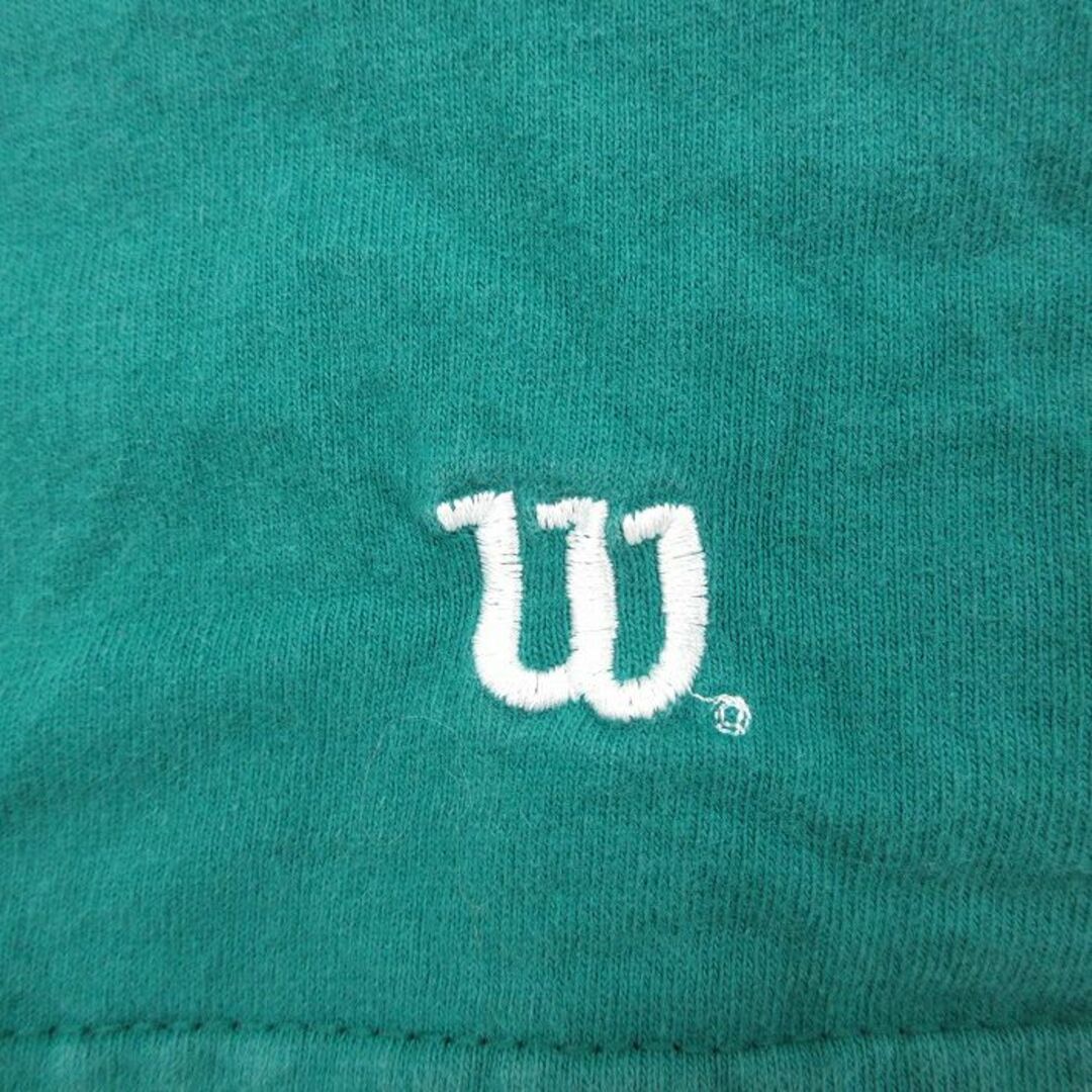 wilson(ウィルソン)のXL★古着 ウィルソン 半袖 ビンテージ Tシャツ メンズ 00年代 00s ワンポイントロゴ 大きいサイズ クルーネック 緑 グリーン 23mar23 中古 メンズのトップス(Tシャツ/カットソー(半袖/袖なし))の商品写真