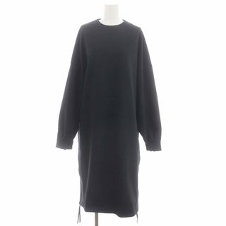 ハイク LONG-SLV DRESS ワンピース ロング ミモレ丈 長袖 1 黒