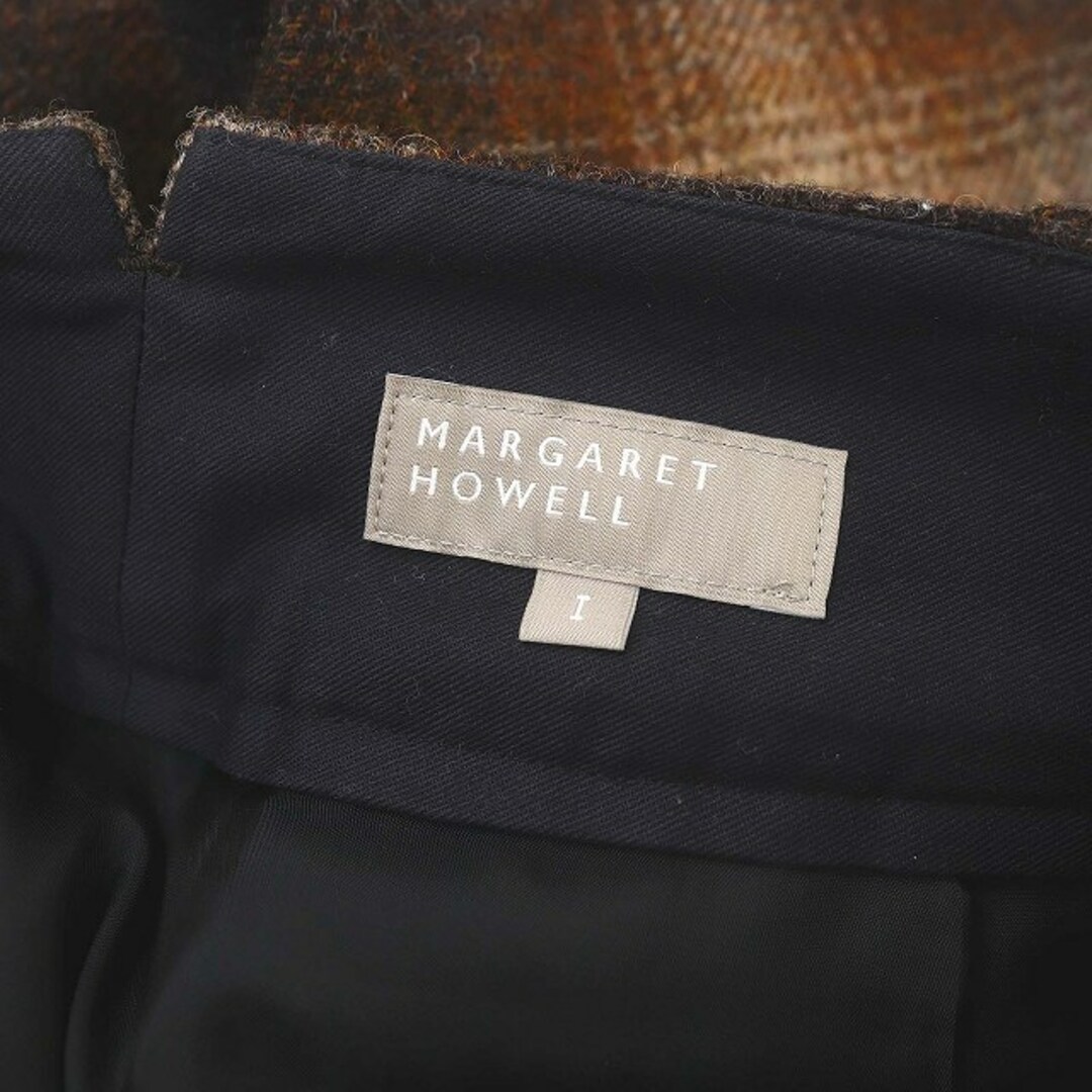 MARGARET HOWELL(マーガレットハウエル)のマーガレットハウエル SHADOW CHECK WOOL スカート 台形 ロング レディースのスカート(ロングスカート)の商品写真