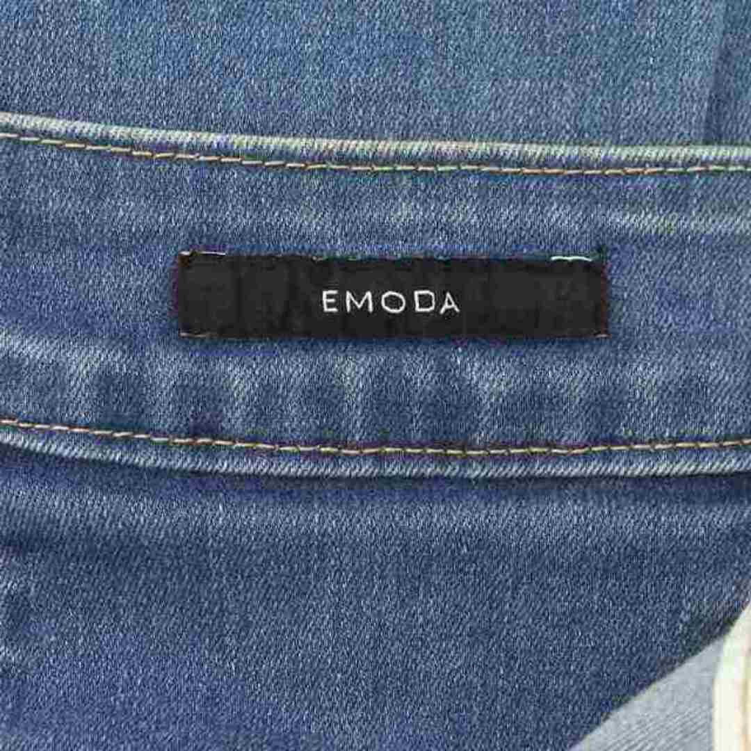 EMODA(エモダ)のエモダ サイドオープンハイウエストフレアパギンス デニム ジーンズ XS 青 レディースのパンツ(デニム/ジーンズ)の商品写真