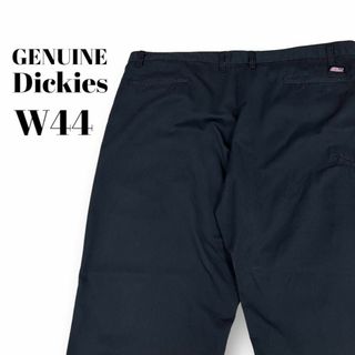 ディッキーズ(Dickies)のGENUINE Dickies　ディッキーズ　ワークパンツ　古着　黒　W44(ワークパンツ/カーゴパンツ)