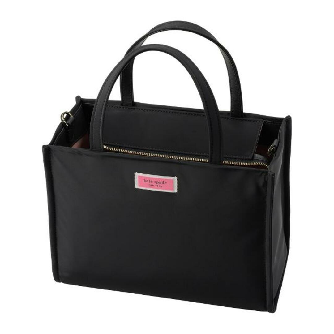 kate spade new york(ケイトスペードニューヨーク)の新品 ケイトスペード kate spade ハンドバッグ NYLON MEDIUM SATCHEL ブラック レディースのバッグ(ハンドバッグ)の商品写真