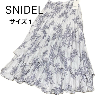 SNIDEL - 【正規品・新品タグ付】SNIDEL バリエプリントスカート DGRY 