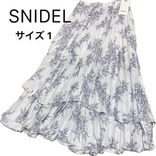 SNIDEL - SNIDEL スナイデル プリーツプリントスカート ロング