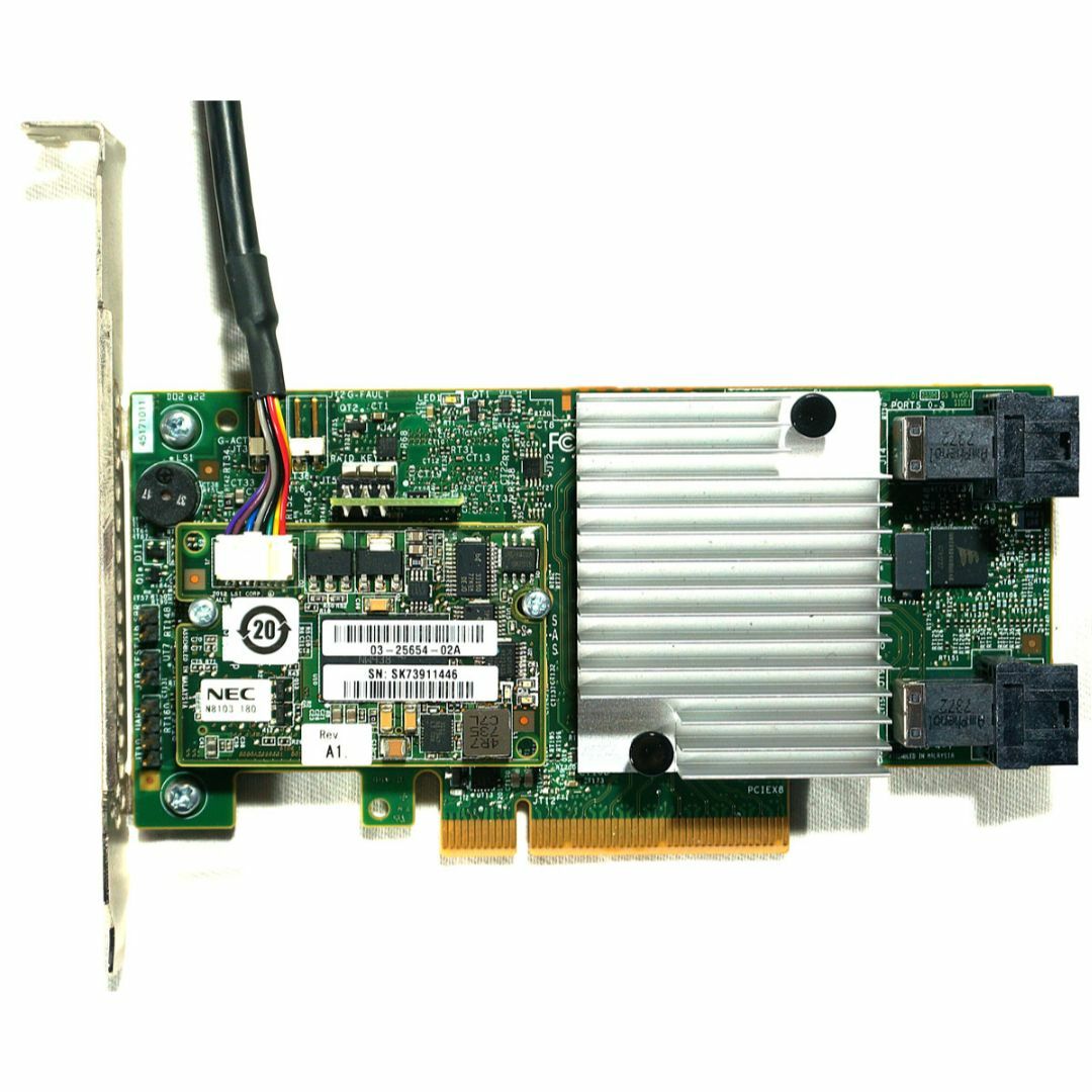 NEC(エヌイーシー)のRAIDコントローラー MegaRAID MR9362-8i バッテリ付 スマホ/家電/カメラのPC/タブレット(PCパーツ)の商品写真