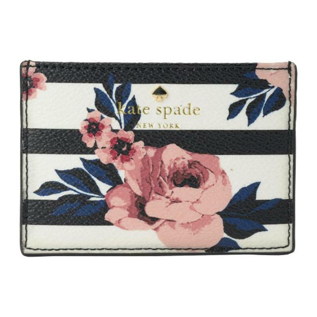 kate spade new york(ケイトスペードニューヨーク)の新品 ケイトスペード kate spade カードケース ROSE STRIPE CARDHOLDER フローラルマルチ レディースのファッション小物(名刺入れ/定期入れ)の商品写真