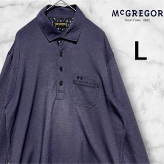 MacGregor - 美品！McGREGOR/マックレガー　ポロシャツ　L パープル　小花柄