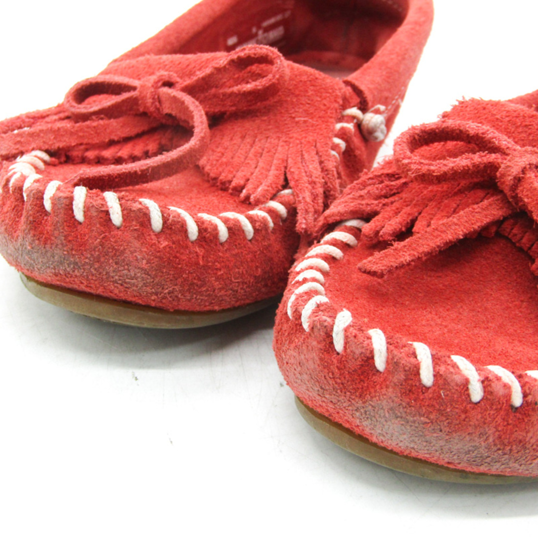 Minnetonka(ミネトンカ)のミネトンカ モカシン スリッポン 406 ブランド 靴 シューズ 赤 レディース 6サイズ レッド Minnetonka レディースの靴/シューズ(スリッポン/モカシン)の商品写真