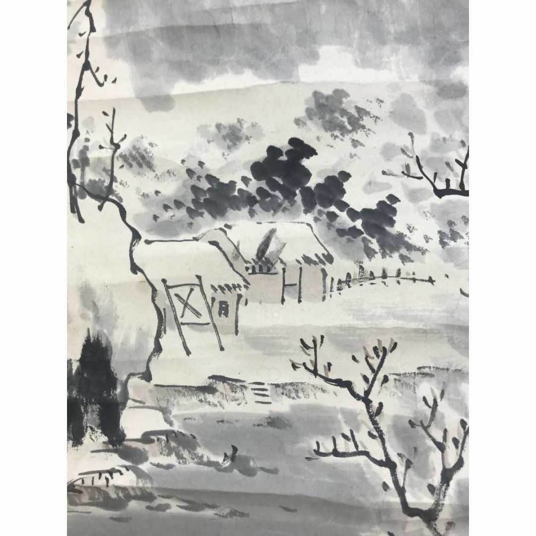 真作/藤田苔巌/寒江獨釣図/山水図/雪景山水図/漁船図/掛軸☆宝船 真作/藤田苔巌/寒江獨釣図/山水図/雪景山水図/漁船図/掛軸☆宝船
