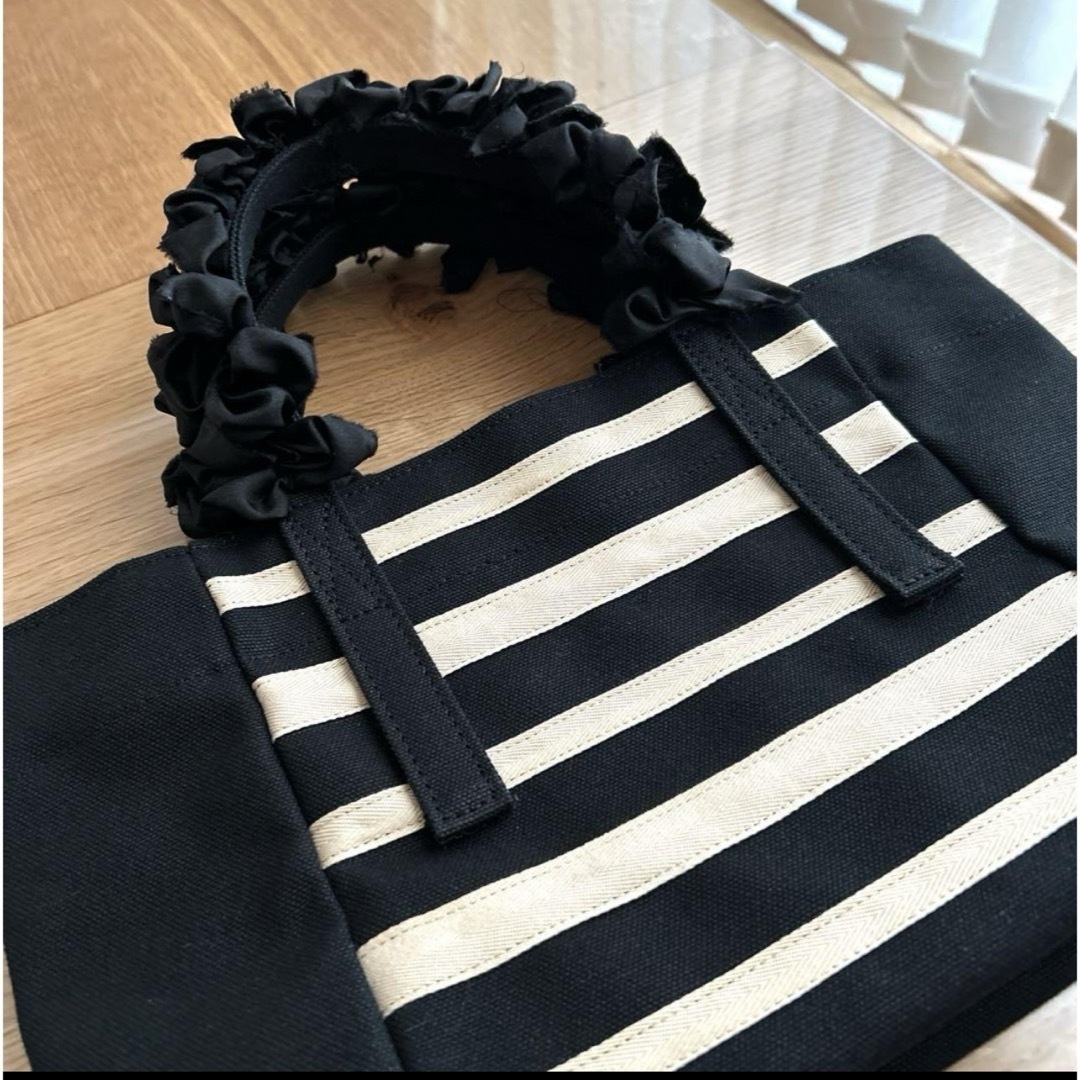 LUDLOW(ラドロー)のLUDLOW Grape handle tote (stripe) S レディースのバッグ(トートバッグ)の商品写真