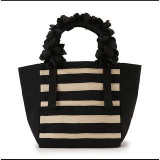 ラドロー(LUDLOW)のLUDLOW Grape handle tote (stripe) S(トートバッグ)