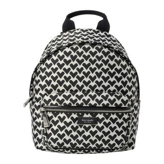 ケイトスペードニューヨーク(kate spade new york)の新品 ケイトスペード kate spade リュックサック ICON MODERNIST HEARTS SMALL BACKPACK ブラックマルチ(リュック/バックパック)