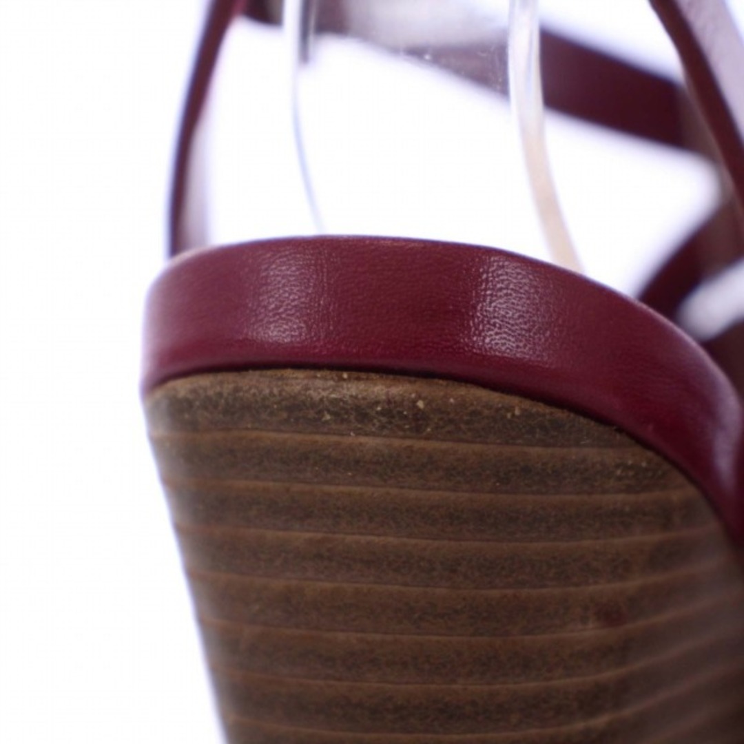 Cole Haan(コールハーン)のコールハーン サンダル ウエッジソール レザー 23.5cm ボルドー レディースの靴/シューズ(サンダル)の商品写真