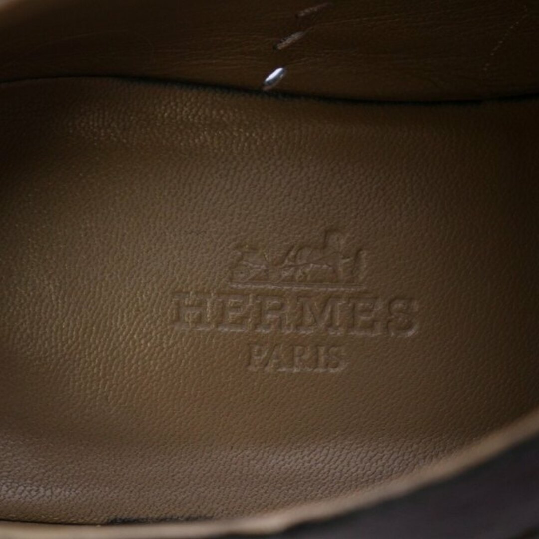 Hermes(エルメス)のエルメス レースアップシューズ カジュアルシューズ レザー パンチング 35 黒 レディースの靴/シューズ(その他)の商品写真