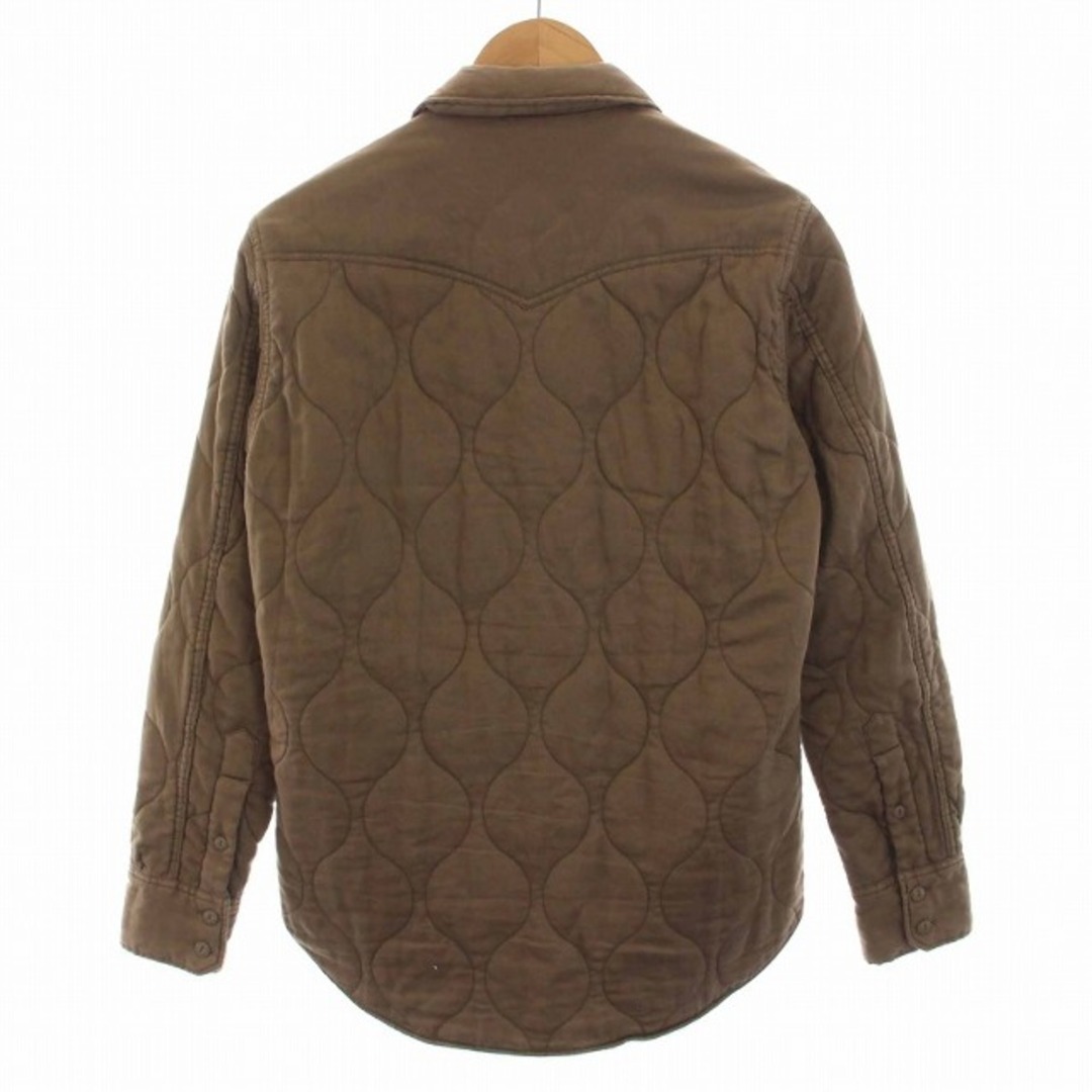 nonnative(ノンネイティブ)のnonnative キルティング シャツ ジャケット 中綿 長袖 0 S 茶 メンズのジャケット/アウター(ブルゾン)の商品写真