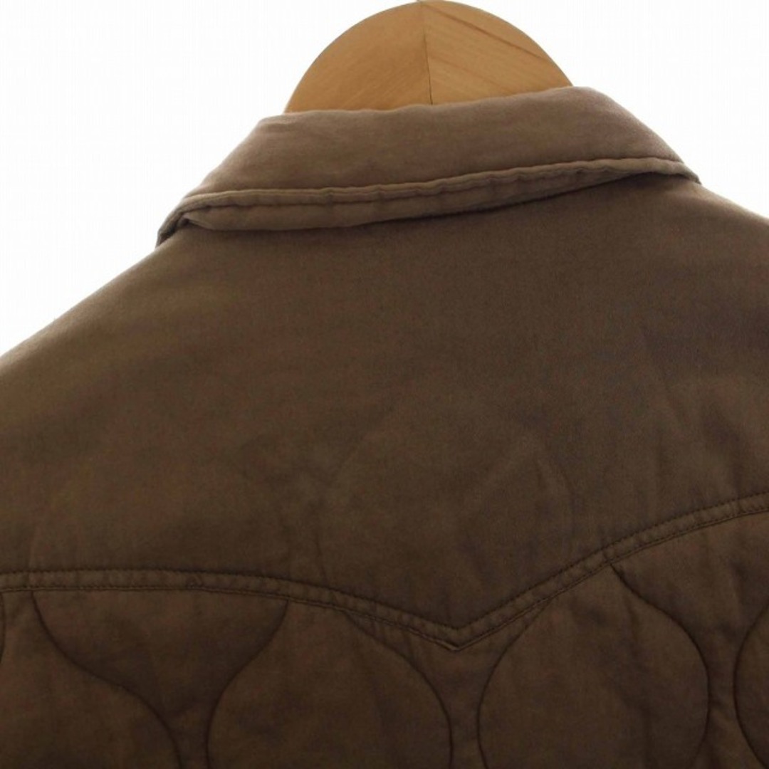 nonnative(ノンネイティブ)のnonnative キルティング シャツ ジャケット 中綿 長袖 0 S 茶 メンズのジャケット/アウター(ブルゾン)の商品写真