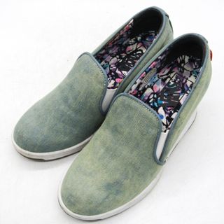 ヴァンズ(VANS)のバンズ スリッポン スニーカー インヒール V2530 靴 シューズ レディース 24サイズ ブルー VANS(スリッポン/モカシン)