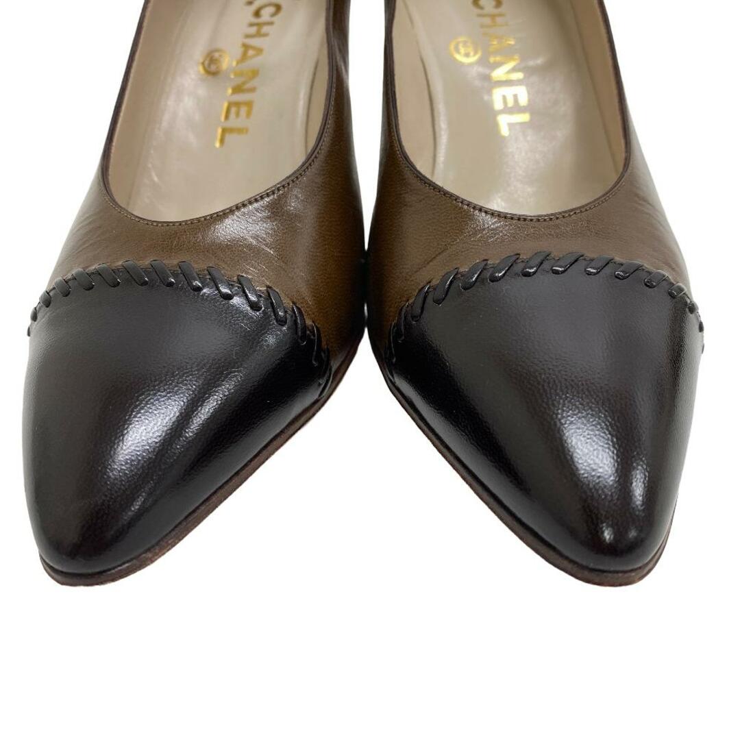 シャネル CHANEL パンプス 37 1/2 ブラウン シャネル CHANEL パンプス 37 1/2 ブラウン