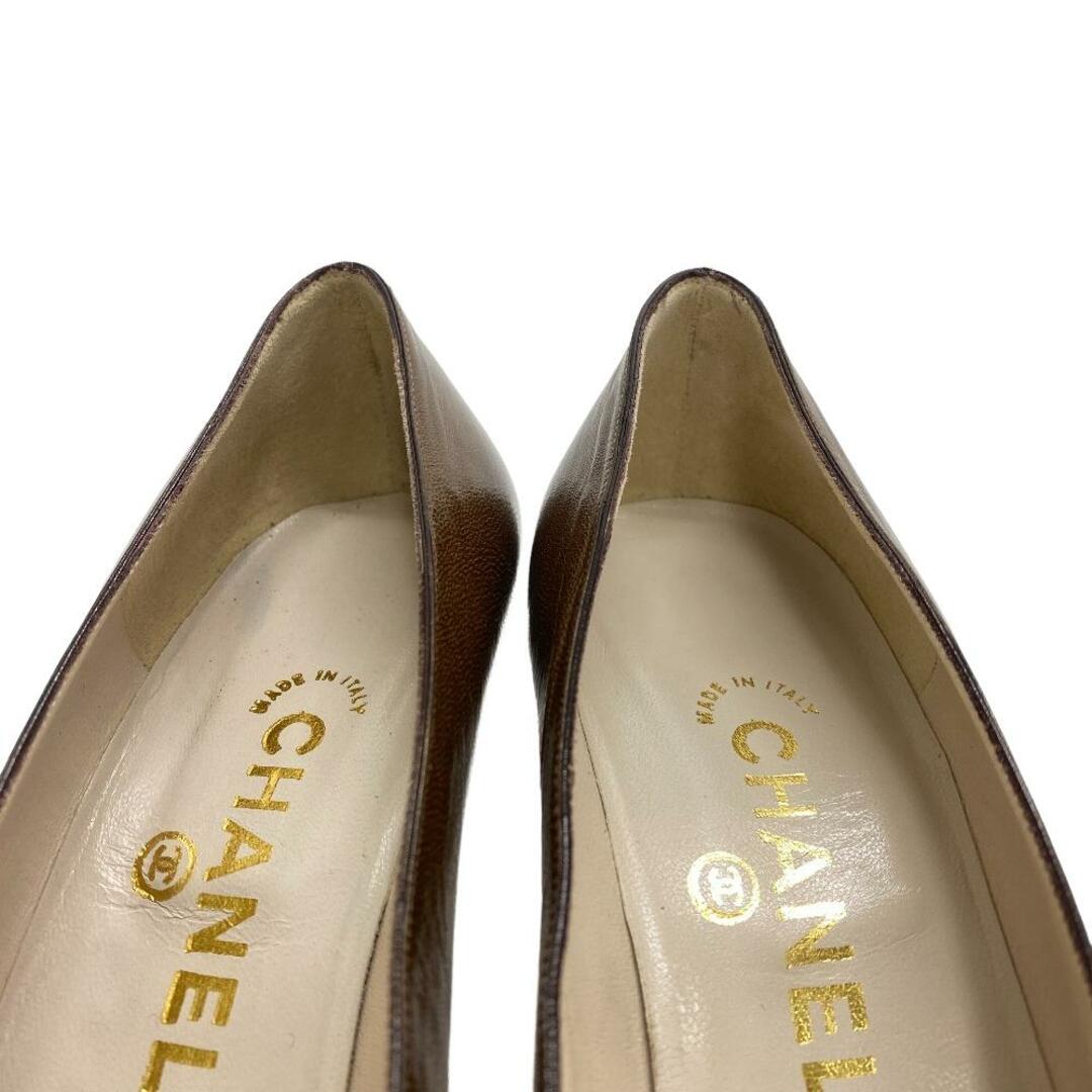 シャネル CHANEL パンプス 37 1/2 ブラウン シャネル CHANEL パンプス 37 1/2 ブラウン