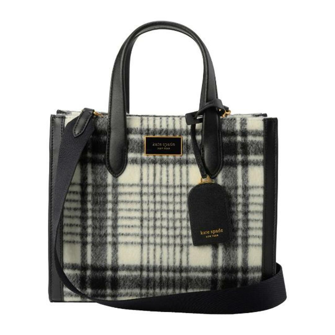 kate spade new york(ケイトスペードニューヨーク)の新品 ケイトスペード kate spade ショルダーバッグ STUDIO PLAID JACQUARD SMALL TOTE ブラックマルチ レディースのバッグ(ショルダーバッグ)の商品写真