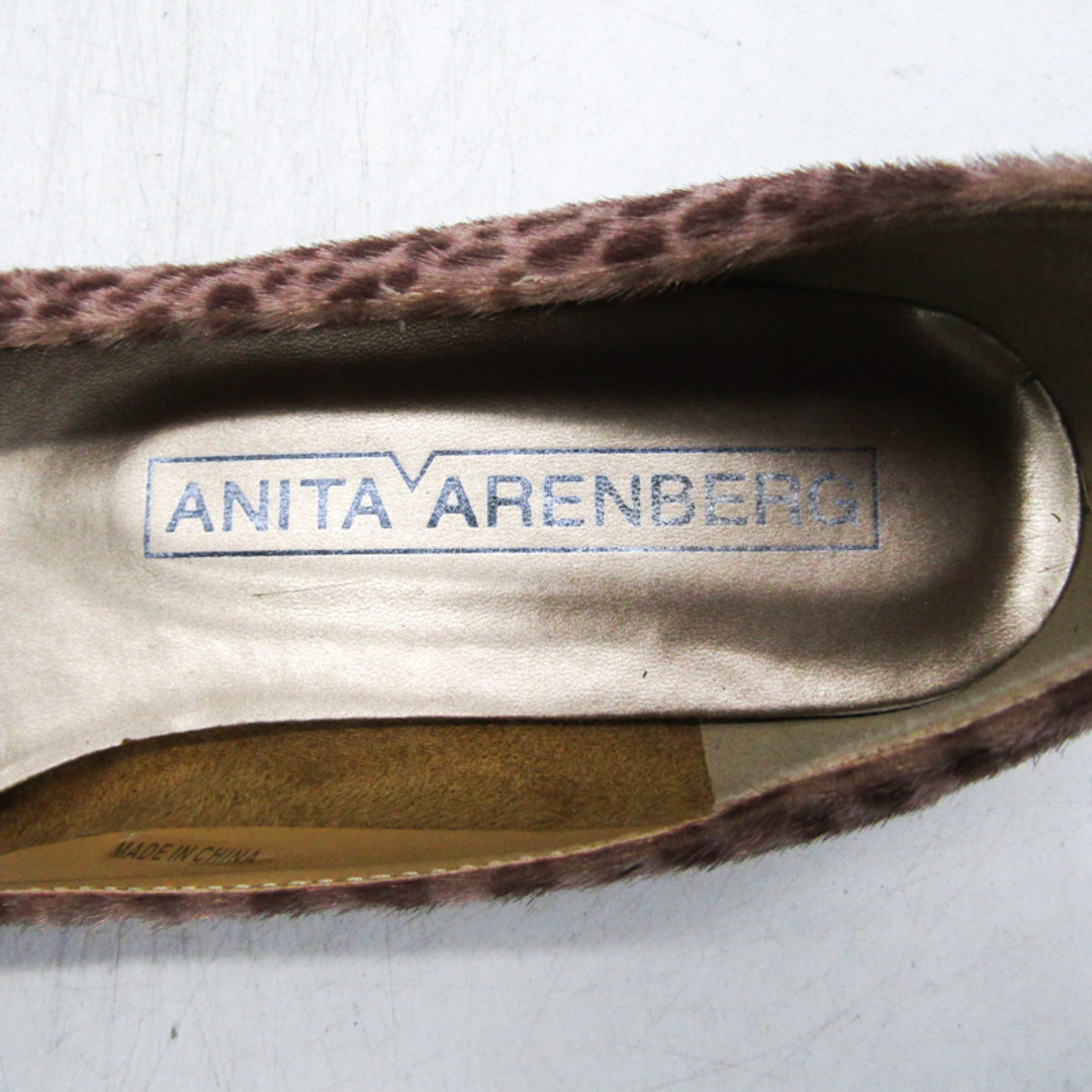 アニタアレンバーグ バレエシューズ パンプス アニマル柄 靴 シューズ レディース 23.5サイズ ブラウン ANITA ARENBERG レディースの靴/シューズ(バレエシューズ)の商品写真