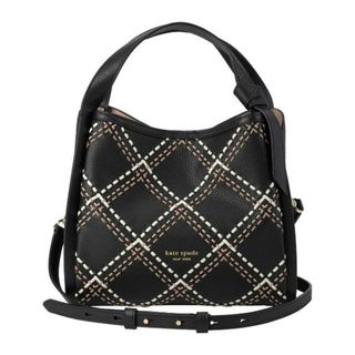 ケイトスペードニューヨーク(kate spade new york)の新品 ケイトスペード kate spade ショルダーバッグ PLAID STITCHED MEDIUM CROSSBODY TOTE ブラックマルチ(ショルダーバッグ)