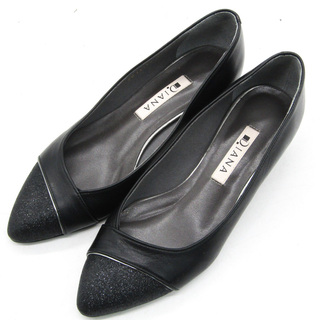 ダイアナ(DIANA)のダイアナ パンプス ポインテッドトゥ ブランド 靴 シューズ 日本製 黒 レディース 215サイズ ブラック DIANA(ハイヒール/パンプス)