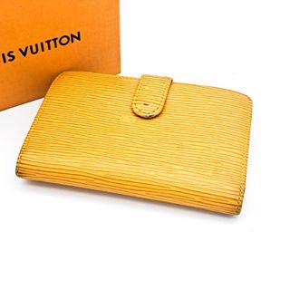 ルイヴィトン(LOUIS VUITTON)のルイヴィトン【希少】エピイエローパープルポルトフォイユヴェノワがま口財布(財布)