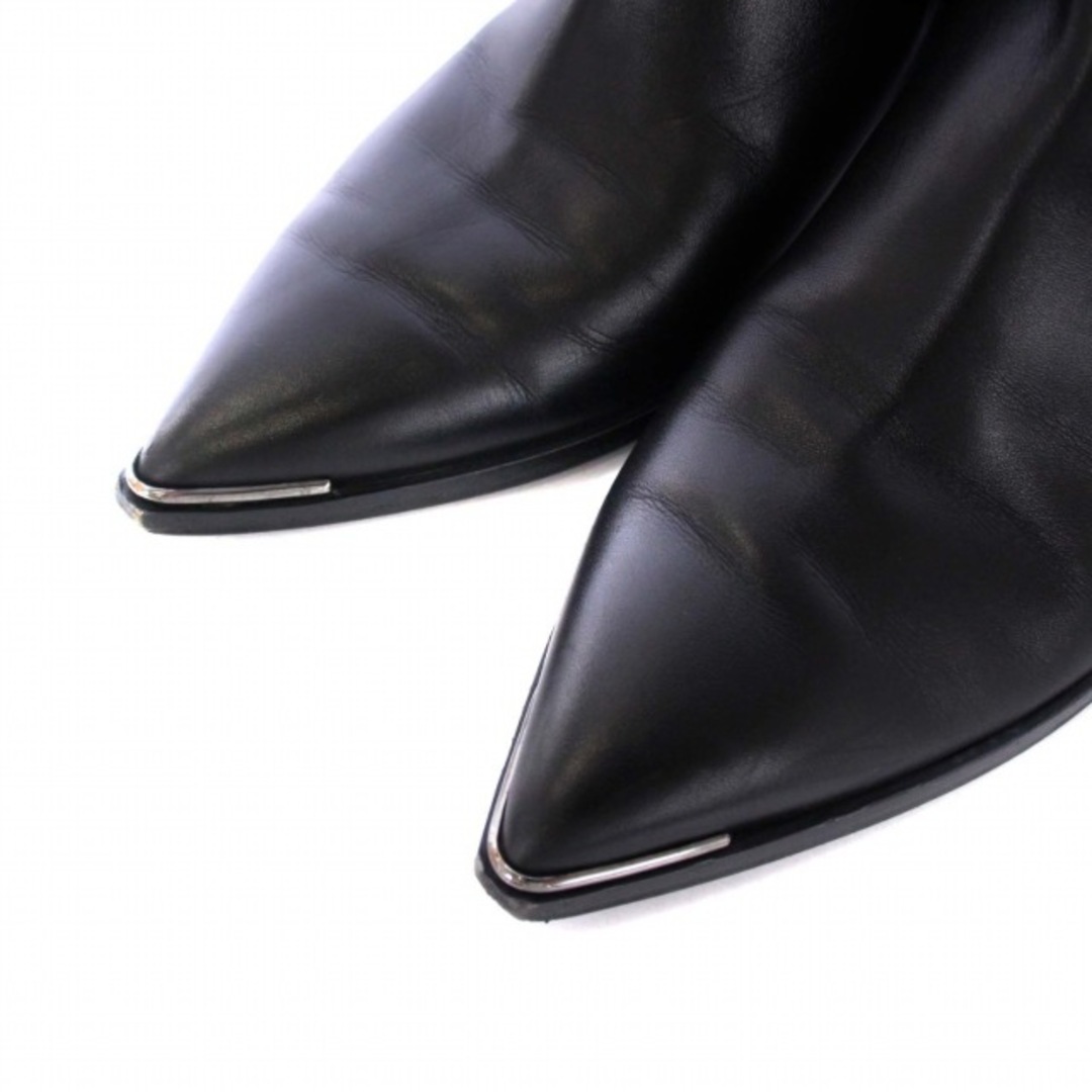 アクネ ストゥディオズ ショートブーツ サイドゴアブーツ レザー 24cm 黒 レディースの靴/シューズ(ブーツ)の商品写真