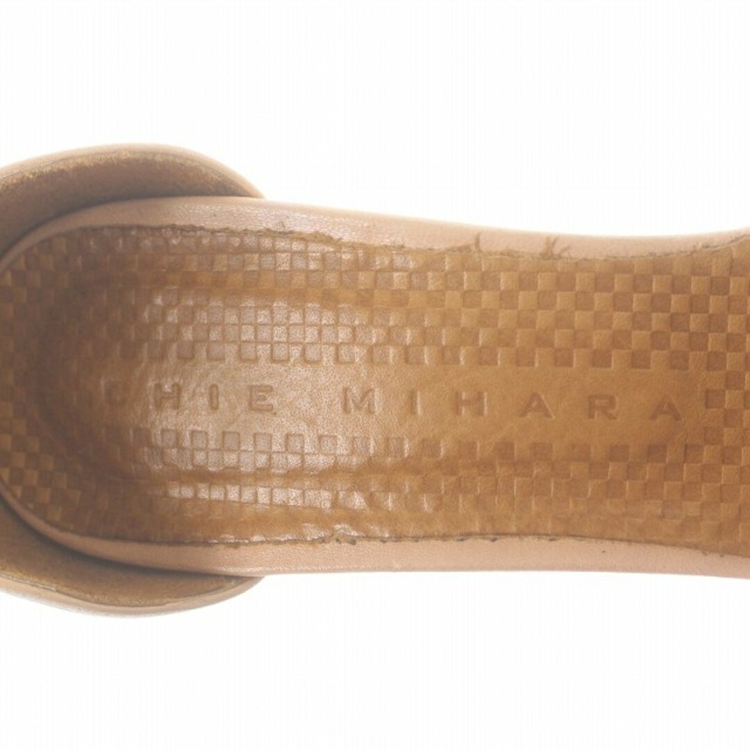 CHIE MIHARA(チエミハラ)のチエミハラ BIGOI ストラップパンプス リボン レザー 26-26.5 レディースの靴/シューズ(ハイヒール/パンプス)の商品写真