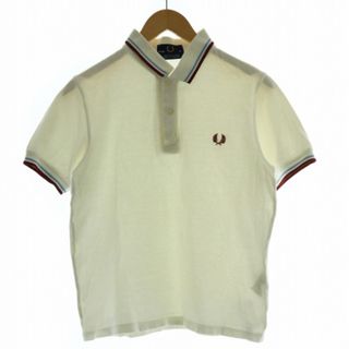 フレッドペリー(FRED PERRY)のFRED PERRY ポロシャツ カットソー ロゴ 半袖 38 白 M12SP(ポロシャツ)