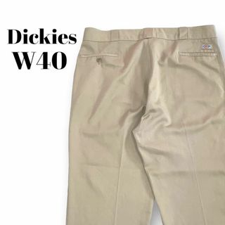 ディッキーズ(Dickies)のDickies　ワークパンツ　古着　ベージュ　W40　オーバーサイズ　ストリート(ワークパンツ/カーゴパンツ)