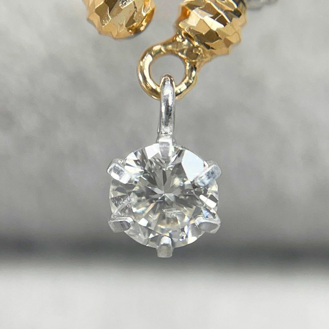 K18 K18PG K18WG 天然ダイヤモンド 0.1ct リング 12号〜 レディースのアクセサリー(リング(指輪))の商品写真